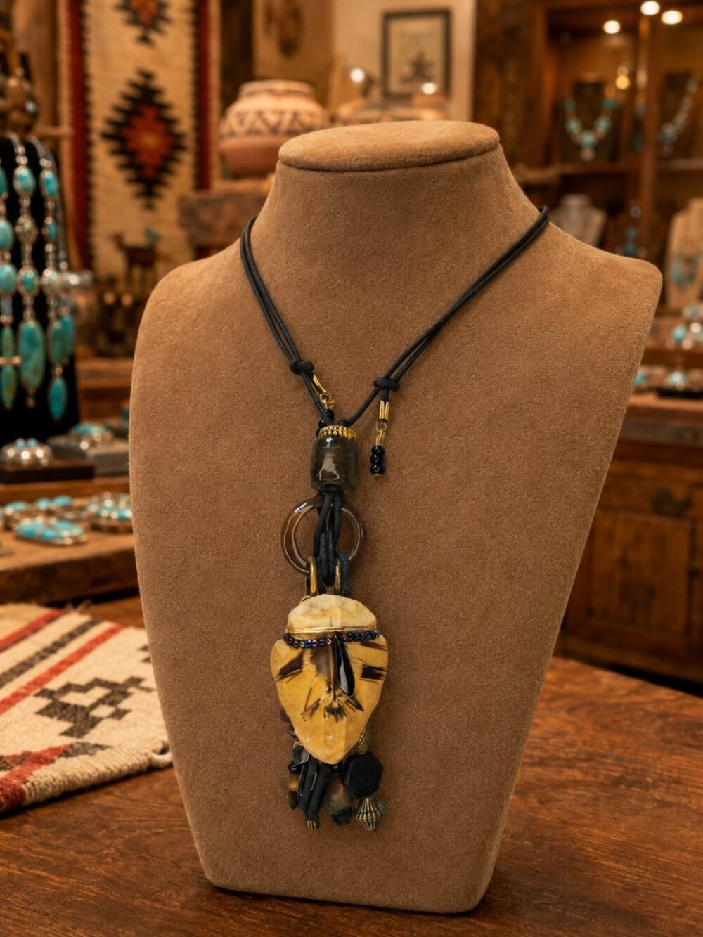 Native American Arrowhead Necklace - Signed